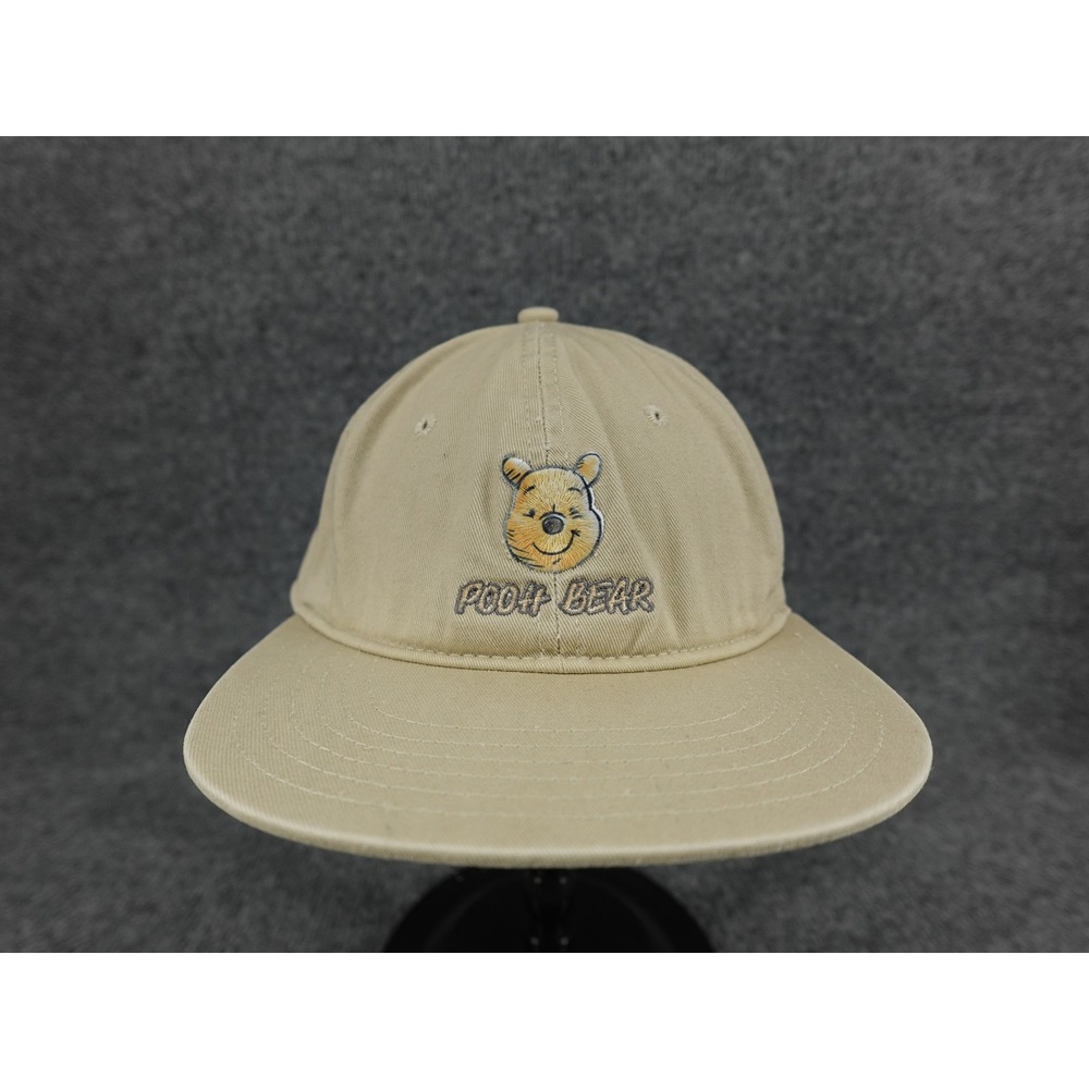Disney Pooh Bear Hat Adult OSFM Tan Embroidered Adjustable Baseball Cap‎